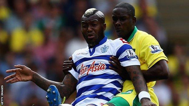 Djibril Cisse and Leon Barnett