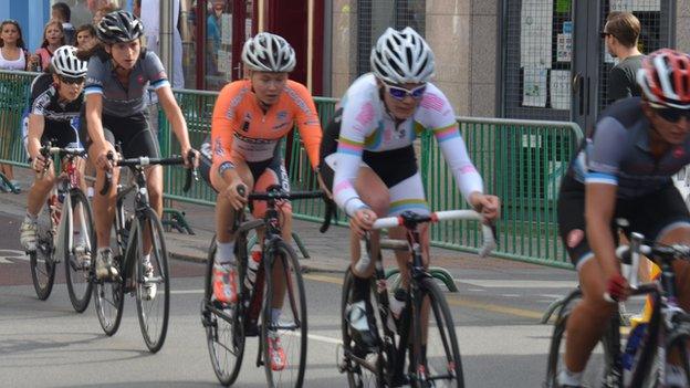 Leading riders in women's race