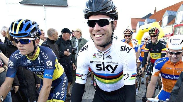 Mark Cavendish on the Tour of Denmark