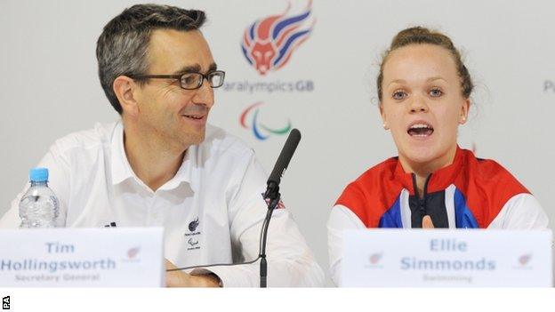 Tim Hollingsworth and Ellie Simmonds