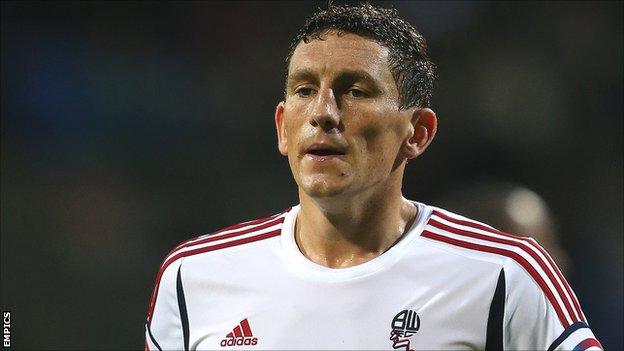 Bolton Wanderers midfielder Keith Andrews