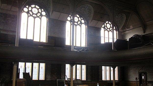 Interior of Manchester's Albert Hall