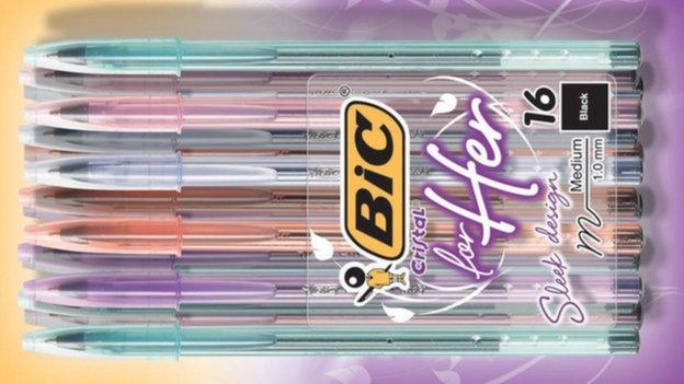 Bic's 'For Her' pen range