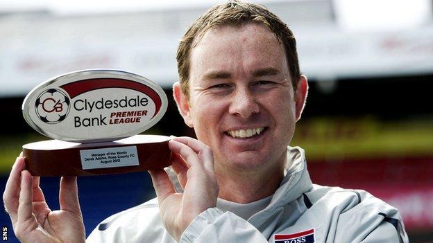 Ross County manager Derek Adams