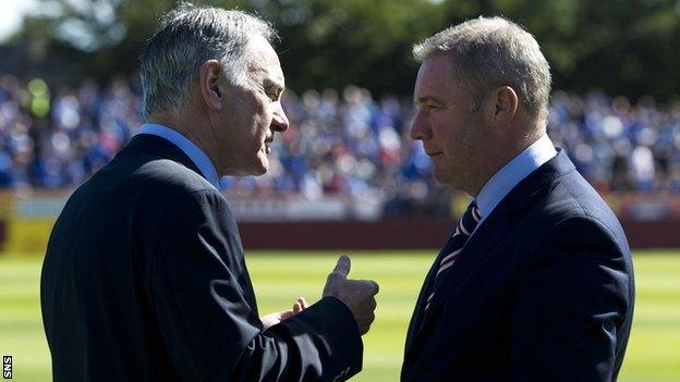 Rangers chief executive Charles Green and manager Ally McCoist