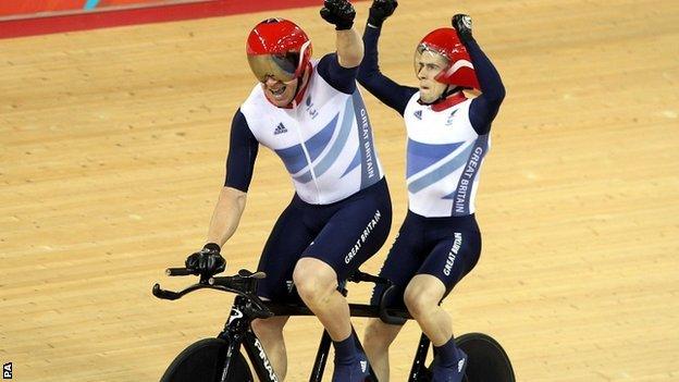 Great Britain's Neil Fachie and Barney Storey