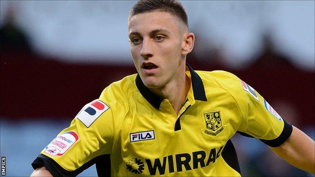 Tranmere Rovers striker Jake Cassidy