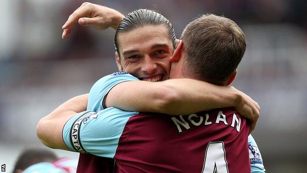 Andy Carroll and Kevin Nolan