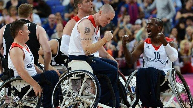 Wheelchair basketball player player Terry Bywater