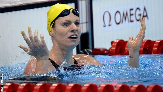 Emily Seebohm at 2012 London Olympics