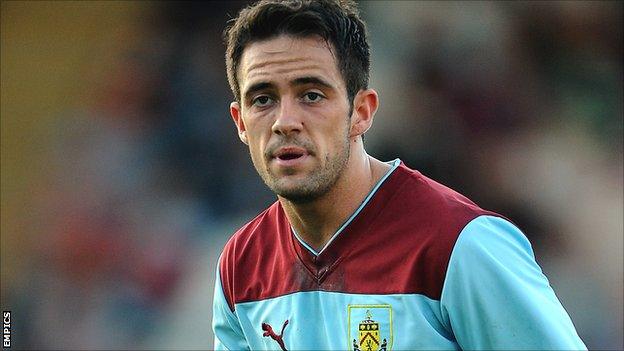 Burnley striker Danny Ings