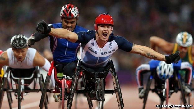 Paralympic wheelchair racing star David Weir