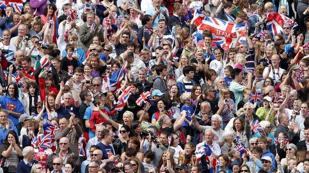 Paralympic crowds at the Olympic Stadium