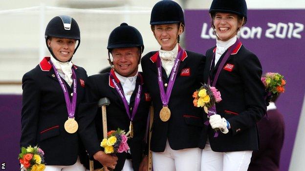 Sophie Wells, Lee Pearson, Deb Criddle and Sophie Christiansen