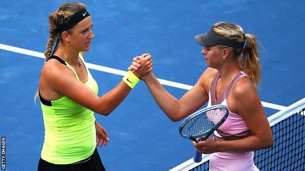 Victoria Azarenka and Maria Sharapova