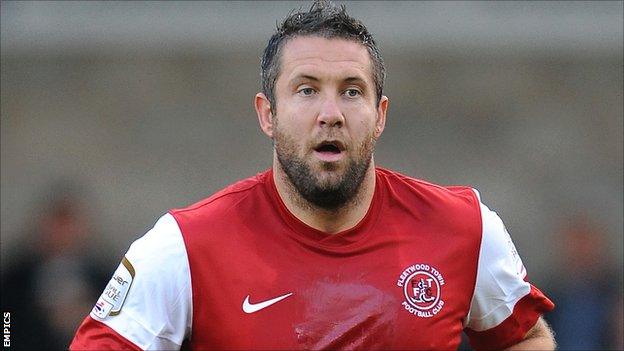 Fleetwood Town striker Jon Parkin