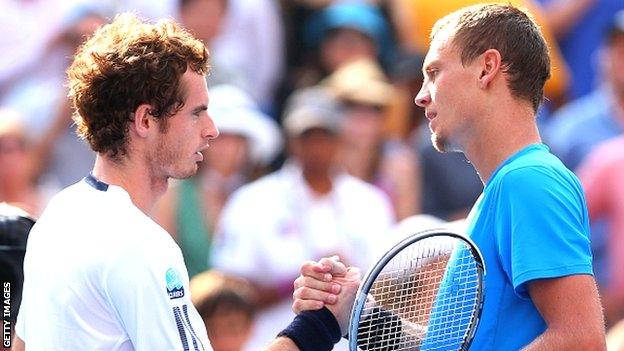 Andy Murray and Tomas Berdych