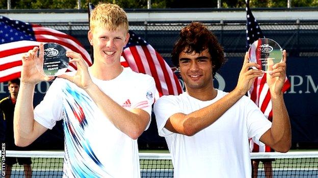 Kyle Edmund and Frederico Ferreira Silva