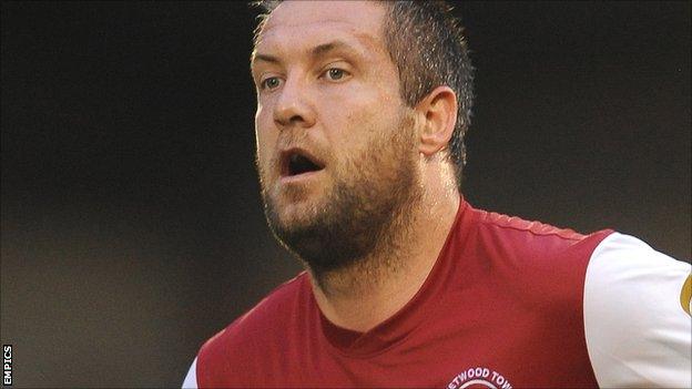 Fleetwood Town striker Jon Parkin