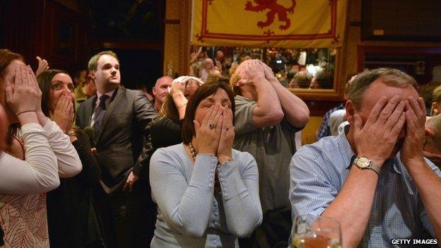 Dunblane locals watch the game