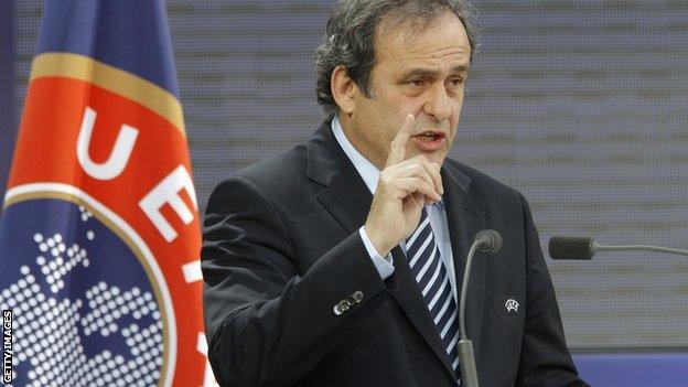 Uefa president Michel Platini