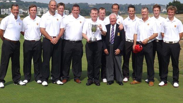 Jersey team after beating Guernsey 2012