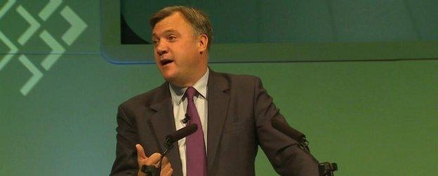 Ed Balls at the TUC gathering