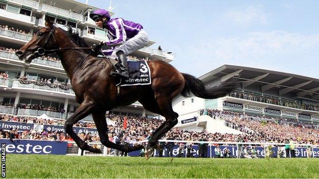 Horse 'Camelot' ridden by jockey Joseph O'Brien