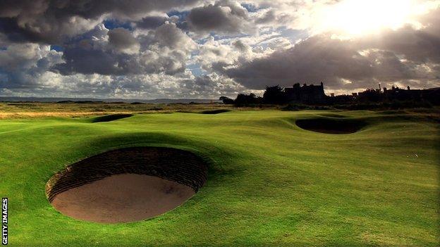 Hoylake golf course in Merseyside