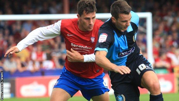 Matt Bloomfield (right) playing against York