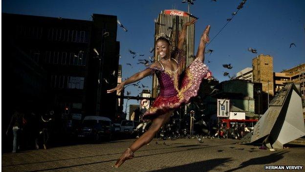 Michaela DePrince dancing on the streets of South Africa