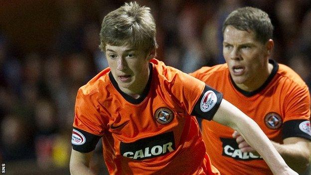 Dundee United midfielder Ryan Gauld