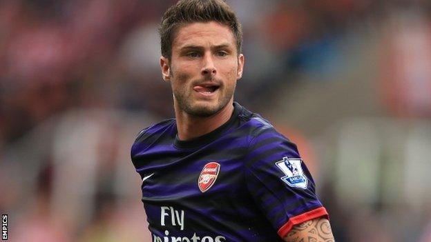 Arsenal striker Olivier Giroud