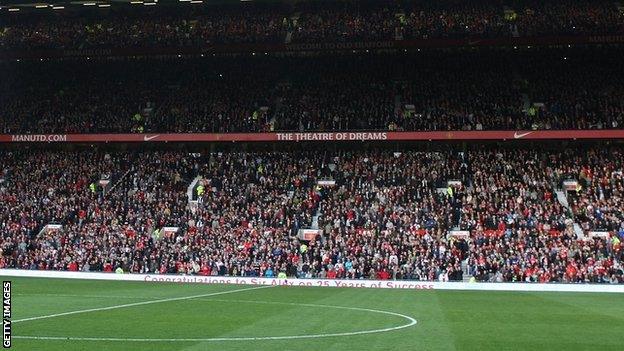 Manchester United fans at Old Trafford