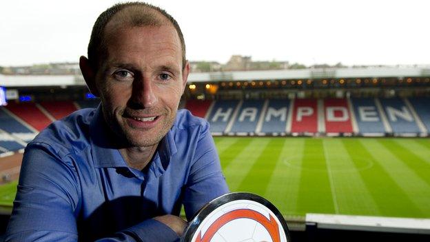 Queen of the South player-manager Allan Johnston