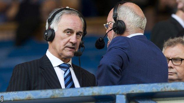 Charles Green talks to BBC Scotland football commentator Chick Young