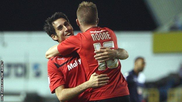 Peter Whittingham is congratulated by Cardiff team-mate Craig Noone