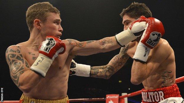 Carl Frampton beat Steve Molitor at the Odyssey Arena in Belfast