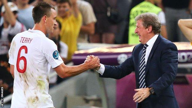 John Terry and Roy Hodgson