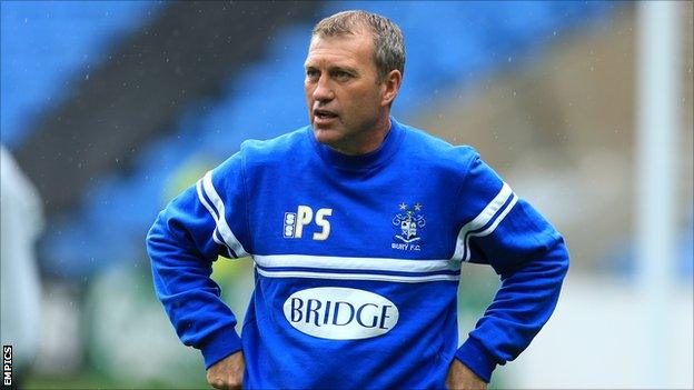 Bury caretaker manager Peter Shirtliff