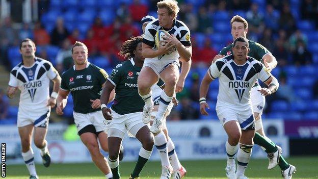 Bath's Michael Claassens in action against London Irish