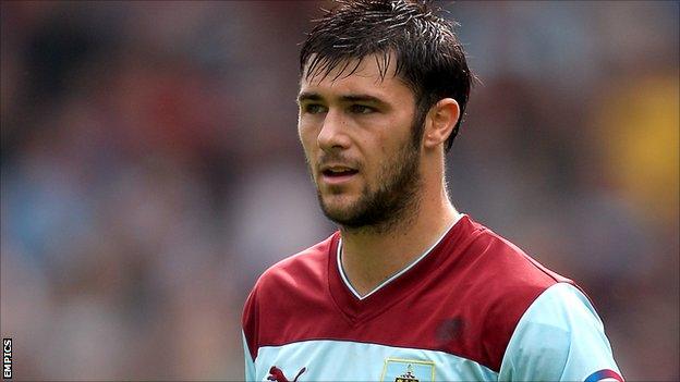 Burnley striker Charlie Austin