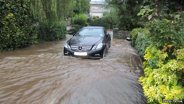 Flooding in Winford