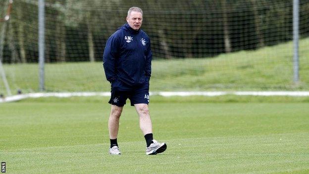 Rangers manager Ally McCoist