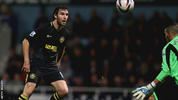 Wigan Athletic striker Mauro Boselli