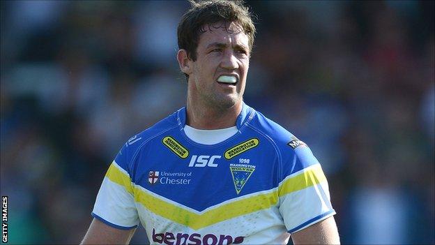 Warrington Wolves second row Trent Waterhouse