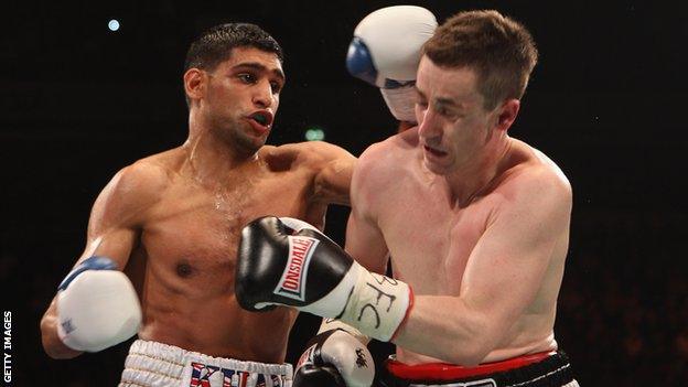 Amir Khan (left) and Paul McCloskey