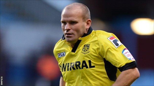 Tranmere Rovers midfielder Andy Robinson