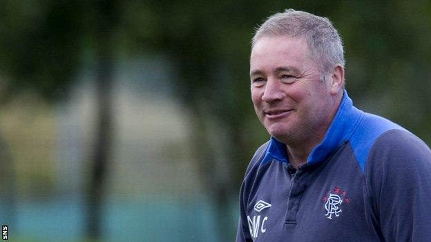 Rangers boss Ally McCoist