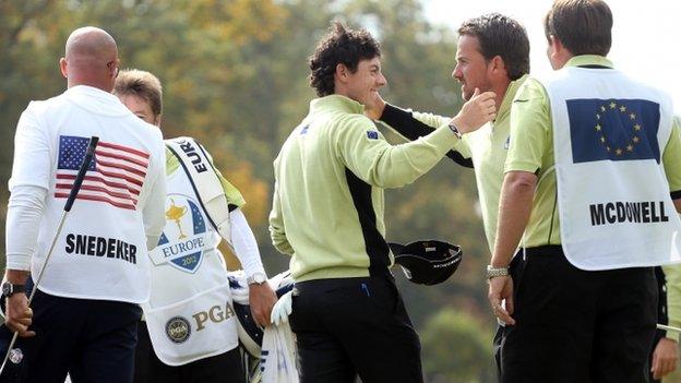 Rory McIlroy and Graeme McDowell